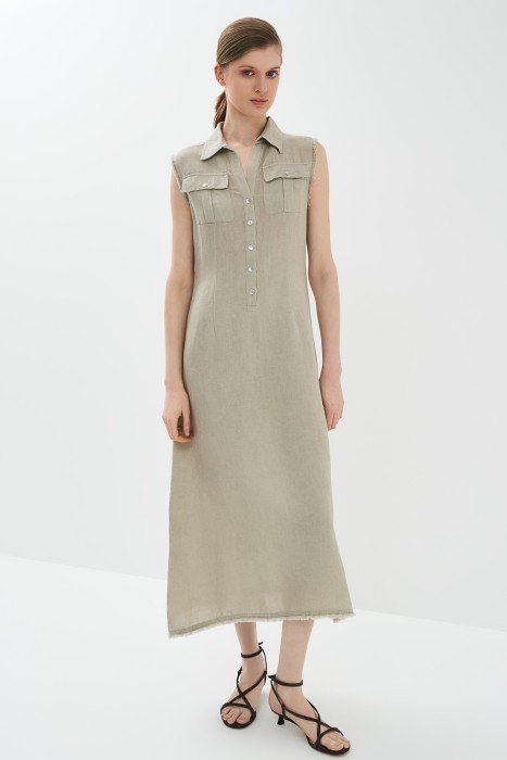 платье миди от бренда снежная королева вид слева