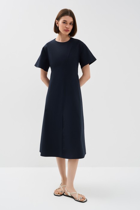 платье-миди от бренда снежная королева вид слева