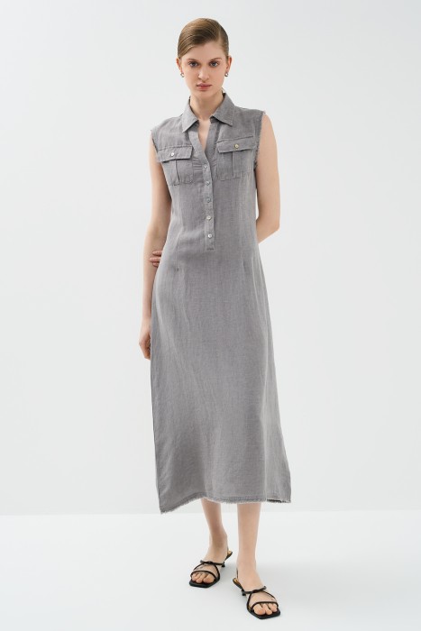 платье миди от бренда снежная королева вид слева