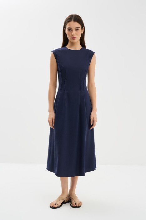 платье миди от бренда снежная королева вид слева