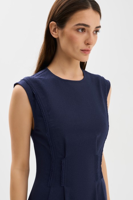 платье миди из россии вид сбоку