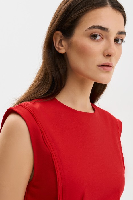 платье миди от бренда снежная королева вид слева