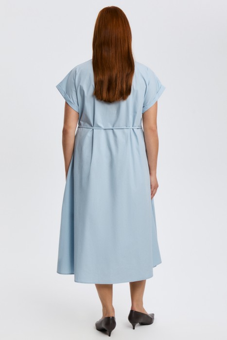 платье-рубашка из хлопка по цене 5280 руб вид справа