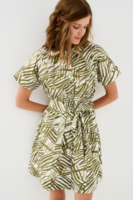 платье-рубашка с принтом 761879003 фотография