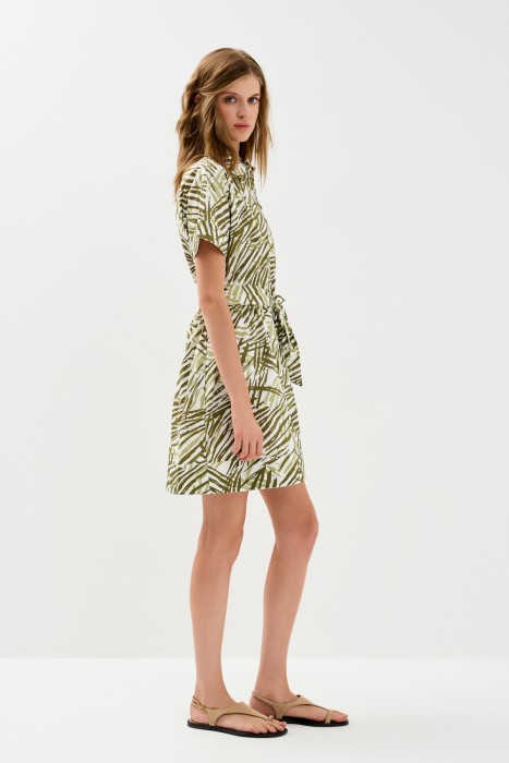 платье-рубашка с принтом по цене 1580 руб вид справа