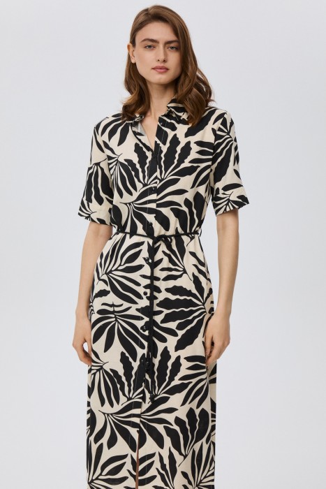 платье-рубашка с принтом 811834003 фотография