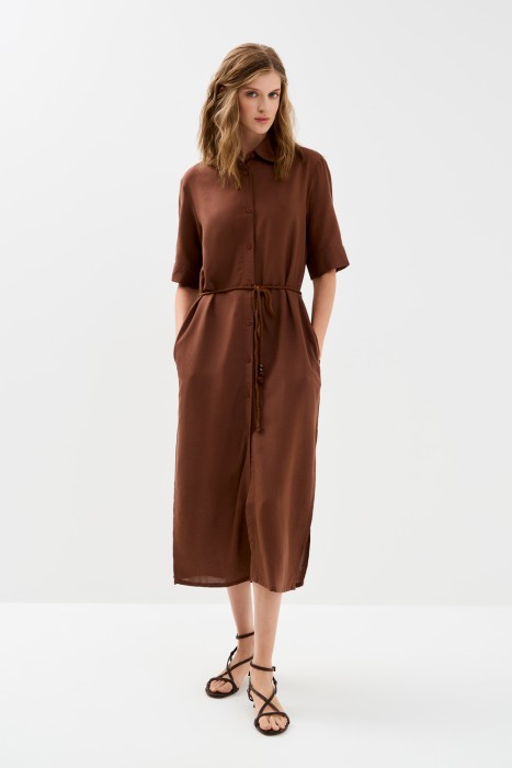 платье-рубашка по цене 1620 руб вид справа