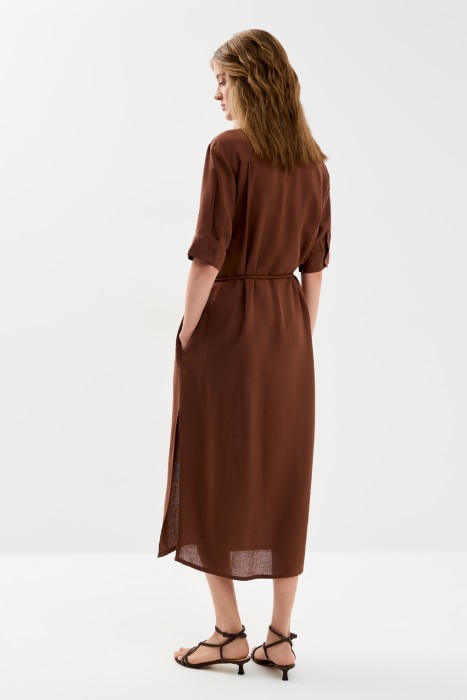 платье-рубашка из россии вид сбоку