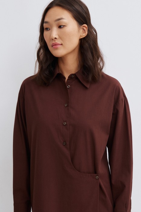 платье-рубашка от бренда снежная королева вид слева