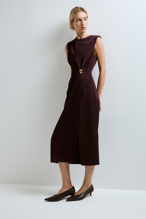 платье с драпировкой из россии вид сбоку