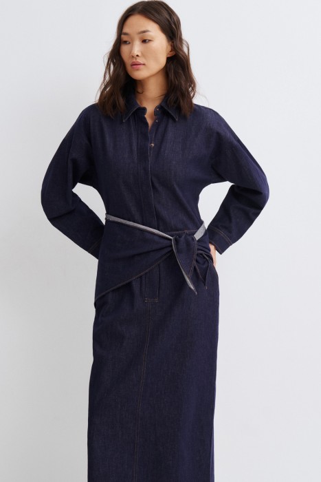 платье с косынкой от бренда снежная королева вид слева