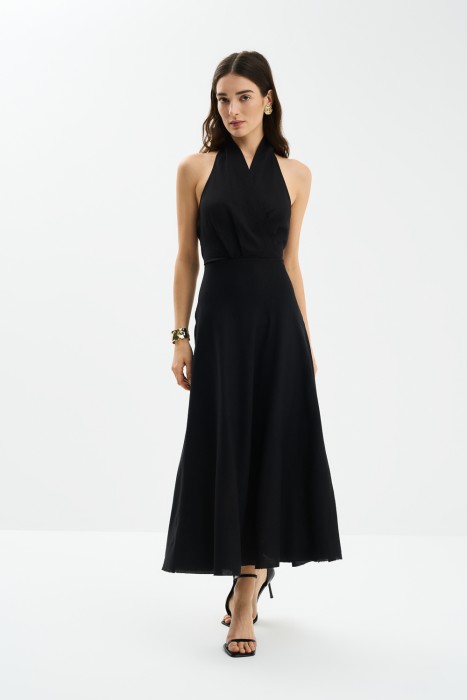 платье с открытой спинкой от бренда снежная королева вид слева