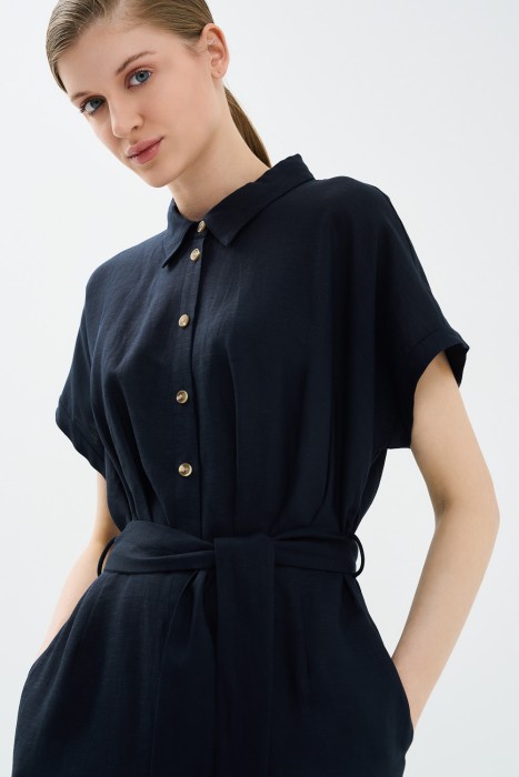 платье с поясом из россии вид сбоку