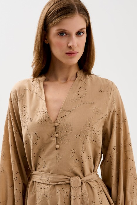 платье с поясом из россии вид сбоку