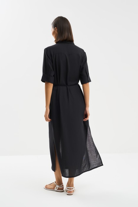 платье с поясом по цене 1620 руб вид справа