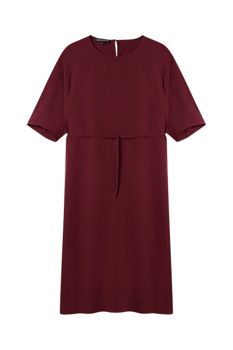 платье с поясом из россии вид сбоку