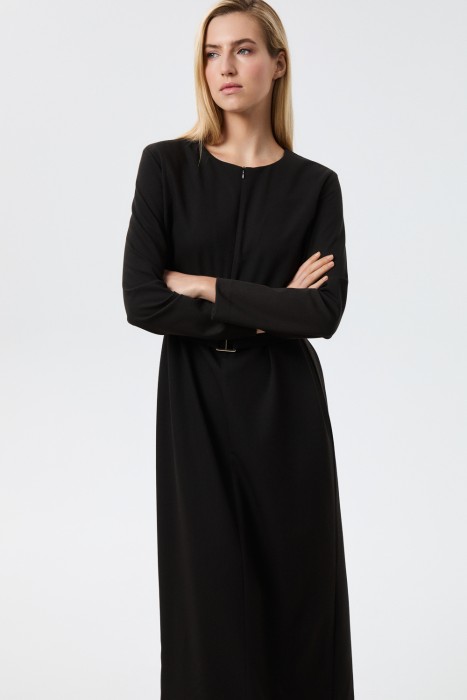 платье с поясом от бренда снежная королева вид слева