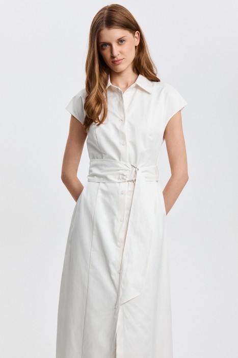 платье с поясом от бренда снежная королева вид слева