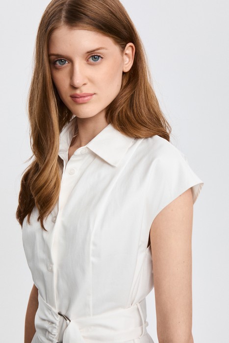 платье с поясом из россии вид сбоку