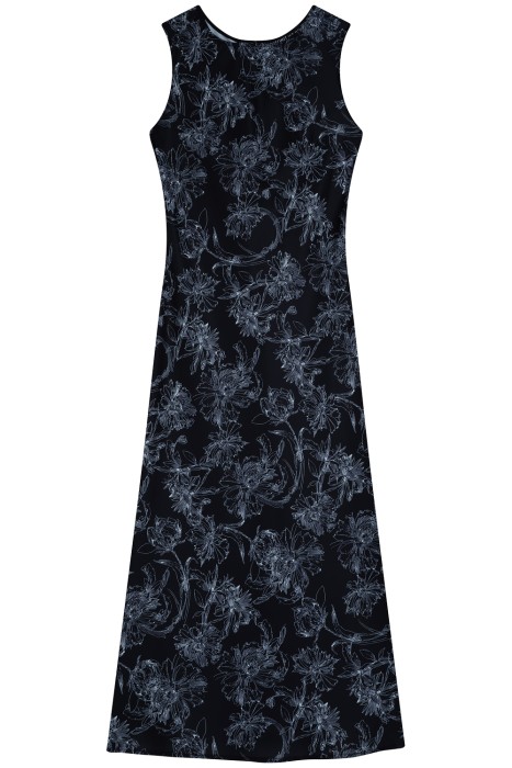 платье с принтом из россии вид сбоку