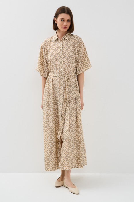 платье с принтом от бренда снежная королева вид слева