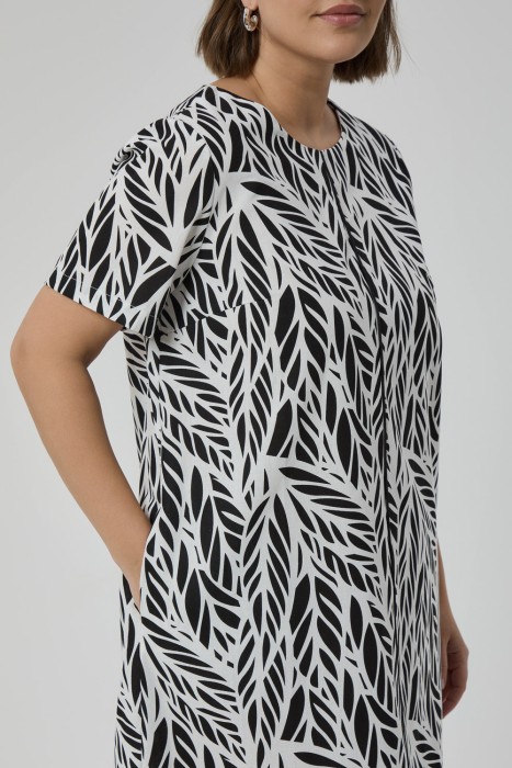 платье с принтом от бренда снежная королева вид слева