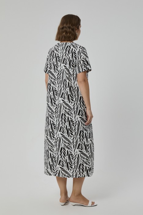 платье с принтом по цене 2800 руб вид справа