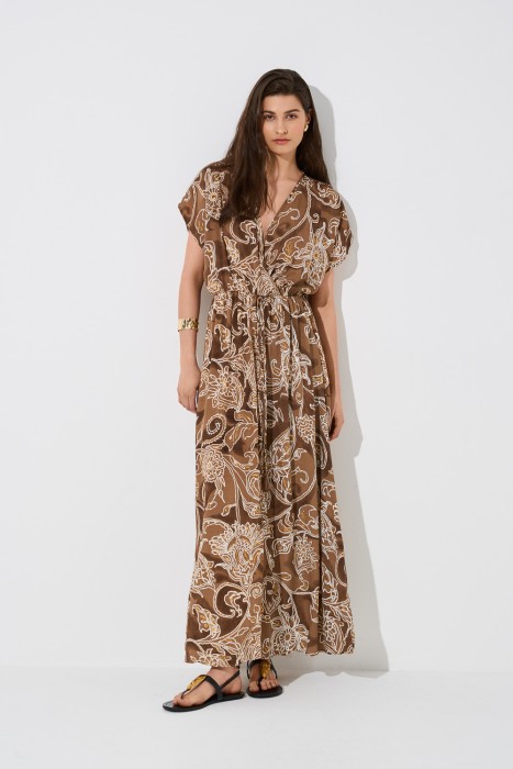 платье с принтом от бренда снежная королева вид слева