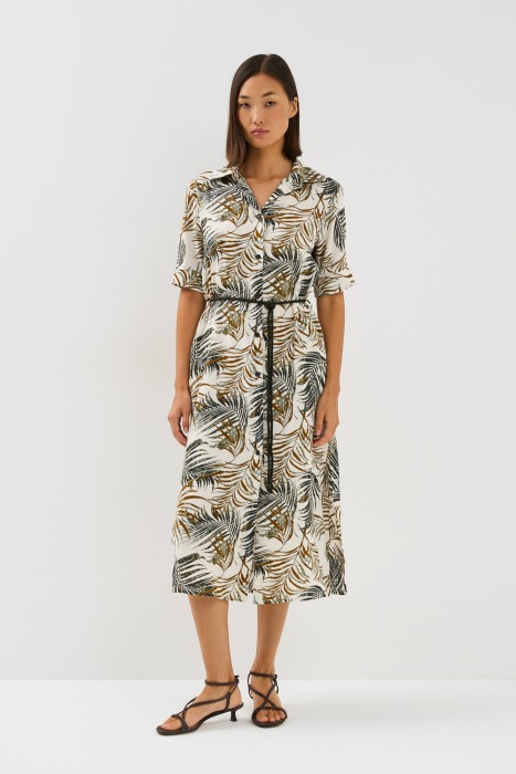 платье с принтом от бренда снежная королева вид слева