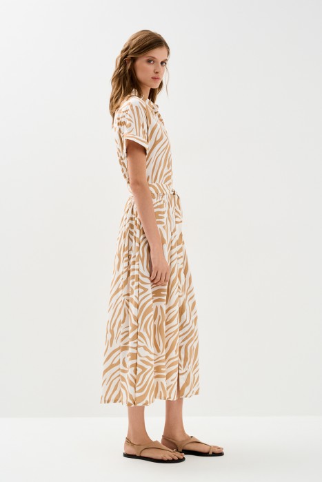 платье с принтом от бренда снежная королева вид слева