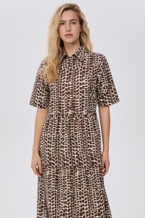 платье с принтом от бренда снежная королева вид слева