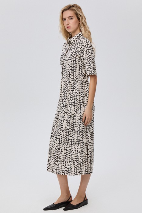 платье с принтом от бренда снежная королева вид слева