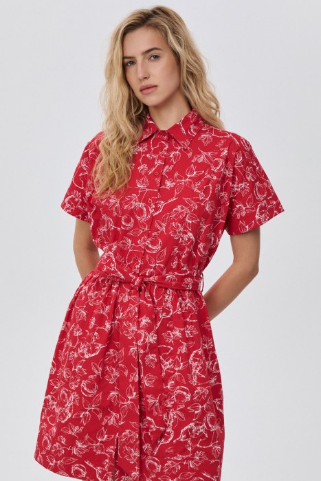 платье с принтом от бренда снежная королева вид слева