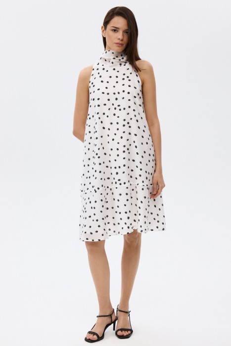 платье с принтом от бренда снежная королева вид слева