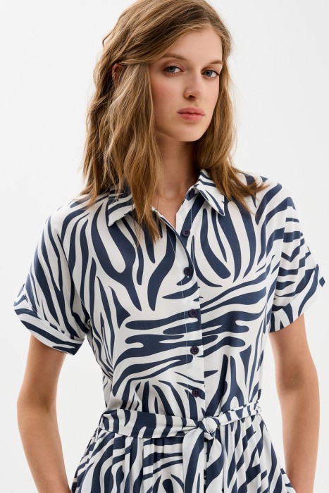 платье с принтом по цене 2190 руб вид справа