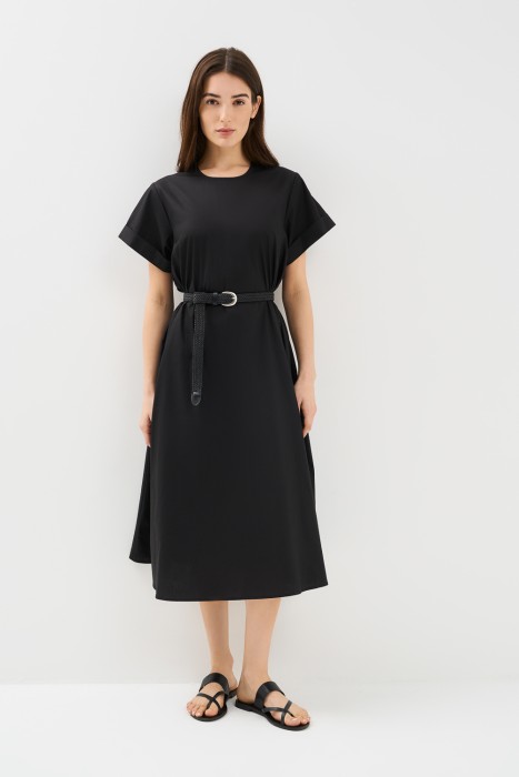 платье с ремнем от бренда снежная королева вид слева