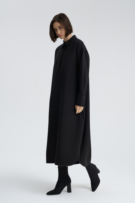 платье с ремнем от бренда снежная королева вид слева