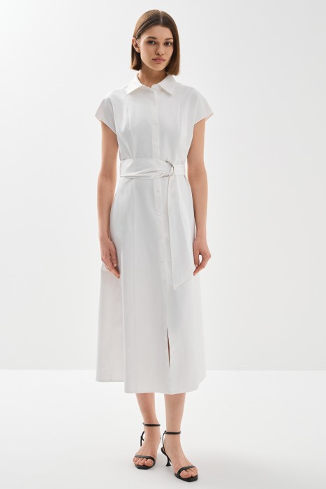 платье с ремнем от бренда снежная королева вид слева