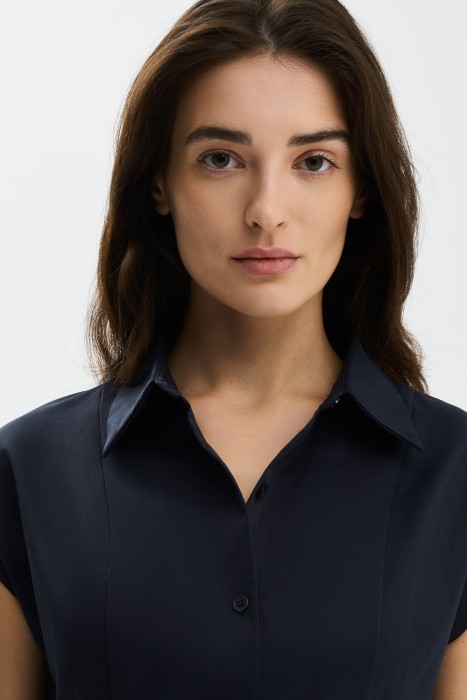 платье с ремнем от бренда снежная королева вид слева