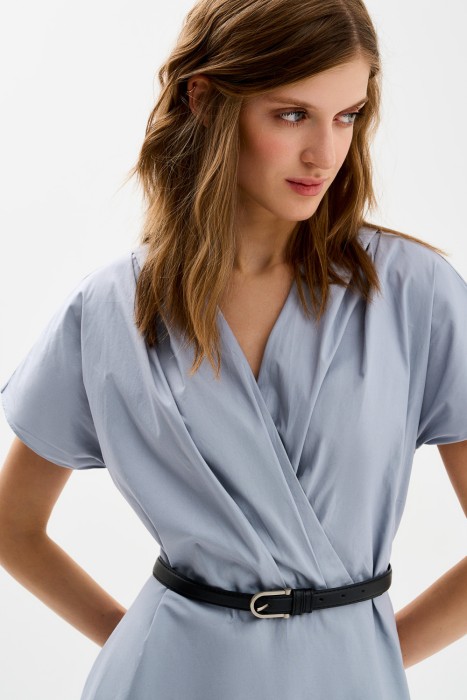 платье с ремнем от бренда снежная королева вид слева