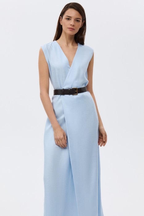 платье с ремнем от бренда снежная королева вид слева