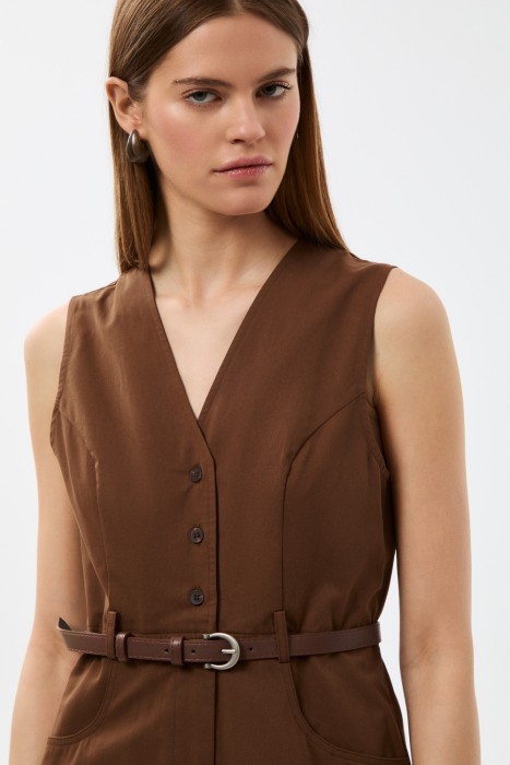 платье с ремнем из россии вид сбоку