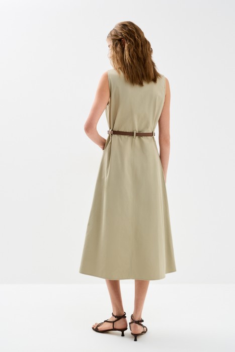 платье с ремнем от бренда снежная королева вид слева