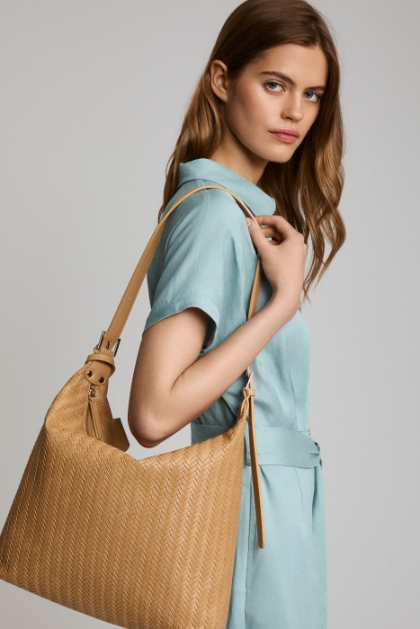 плетеная сумка из искусственной кожи 813414003 фотография