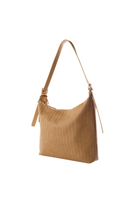 плетеная сумка из искусственной кожи из россии вид сбоку