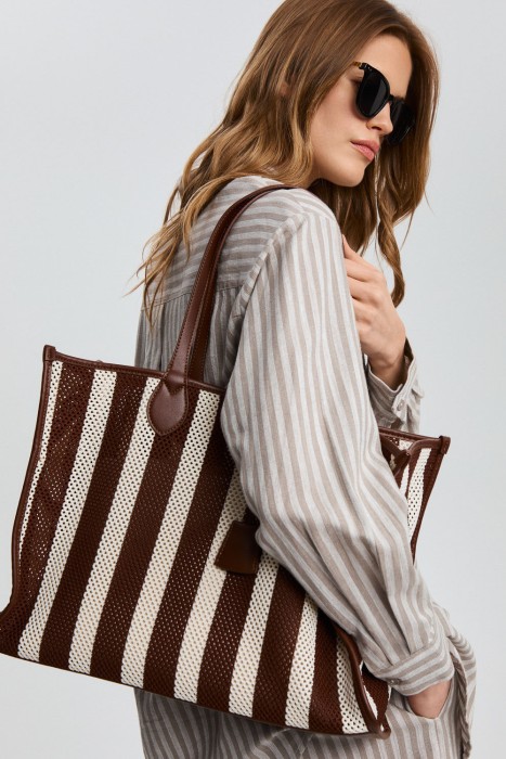 плетеная сумка из текстиля 813132003 фотография