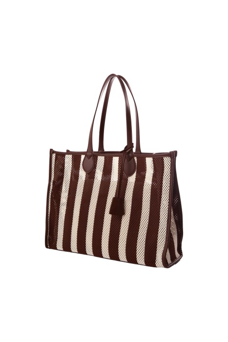 плетеная сумка из текстиля по цене 3680 руб вид справа