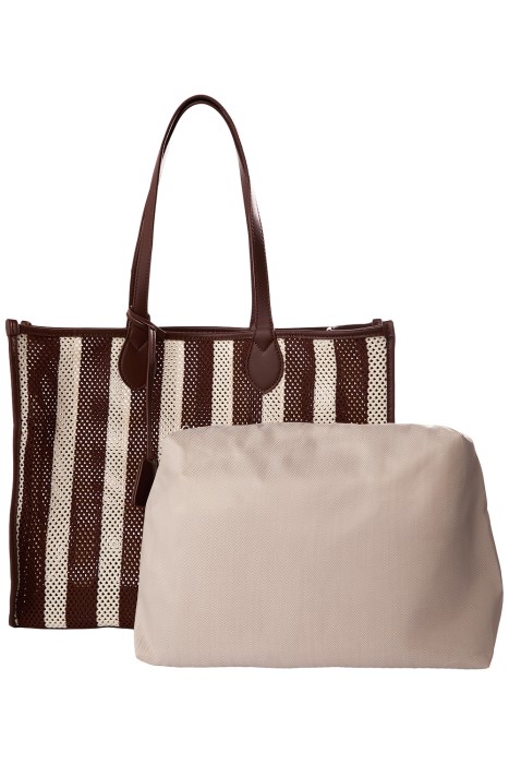 плетеная сумка из текстиля из россии вид сбоку