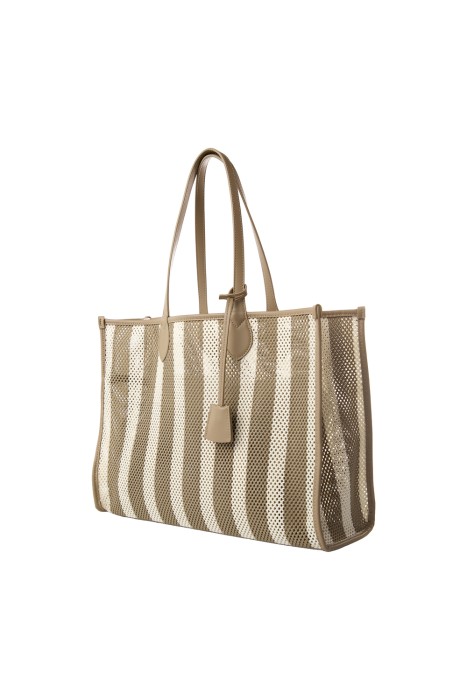 плетеная сумка из текстиля из россии вид сбоку