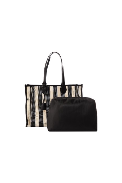 плетеная сумка из текстиля из россии вид сбоку